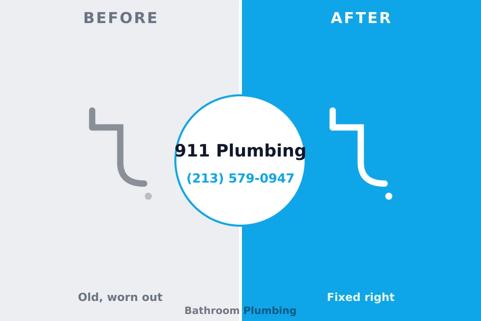 Before and after: plumbing repair Fortville, IN